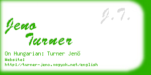 jeno turner business card